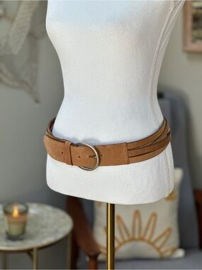 Buckle day trip saddle tan multi strap belt